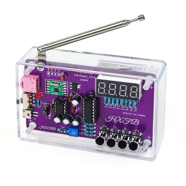 Radio Kit FM Electronic DIY Practice Electronic Parts Learning Kit Loose Parts