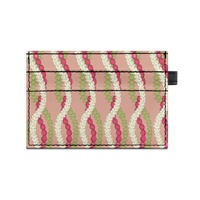 Porte-cartes personnalisé imprimé sur mesure Mokihana Lei, fin et léger, pour un usage quotidien, imprimé sur une face, mode hawaïenne