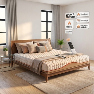 <span class=keywords><strong>Surmatelas</strong></span> de luxe à 3 sections avec 6 zones de massage par airbag et chauffage, en tissu soie glacée, tapis de massage vibrant pour le mal de dos - Product Image 1