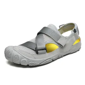 Zomer Rubber Zachte Zool Ademend Brede Teen Doos Barefoot Sandalen