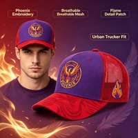 Gorra Trucker de Malla con Bordado Personalizado OEM ODM, Diseño Impreso a la Moda, Visera Curva, Transpirable, Ajustable, Unisex