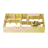 Carcasa de Aluminio para Microondas, Mecanizado CNC de Precisión, Fabricación Personalizada, Cromado Dorado, Carcasa para Transceptor de Señal RF