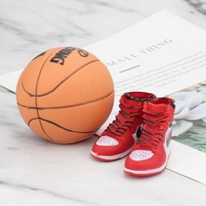 Mini Basketball Shoes Cake Toppers Red Sneakers With Ball Birthday Party Decorations - Product Image 3