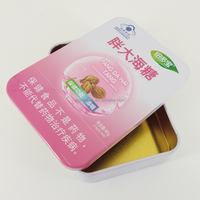 Boîte à chewing-gum personnalisée avec design sur mesure, mini boîte rectangulaire en métal, matériau recyclable pour la fabrication de bougies, couleur personnalisée