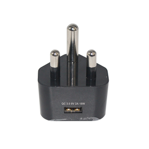 Chargeur mural USB de type M en gros pour l'Afrique du Sud, adaptateur à 3 broches rondes pour la charge des appareils mobiles - Product Image 1