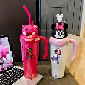 Dâu gấu lớn <span class=keywords><strong>Mac</strong></span> Ice Bully cup 304 thép không gỉ phích cốc cô gái dễ thương công suất lớn xử lý cốc rơm - Product Image 2