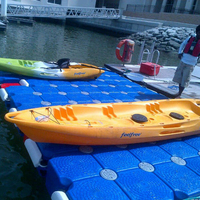Tubes de Ponton Flotteur de Pêche Durable en Plastique Bleu Quai Flottant pour Ponton Utilisé pour Jet Ski et Piscine