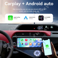 ZWNAV Écran 15,8 pouces Carplay pour Toyota Prius c Aqua 2011-2017 Lecteur multimédia GPS WIFI Écran tactile Radio de voiture Wirecarplay