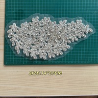 Nouvelles dentelles en diamant faites à la main, paillettes, accessoires de robe de mariée, accessoires de coiffure, vêtements DIY