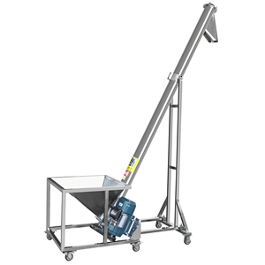 Transportador de Tornillo Vertical Inclinado de Acero Inoxidable Industrial para Polvo, Gránulos, Granos, Especias y Sal - Product Image 5
