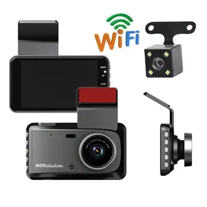 Großhandel kunden spezifische Auto DVR-Kamera 4-Zoll-HD-Fahrrekorder Dual Lens Auto Dash Cam Nacht auto Black Box mit Nacht modus