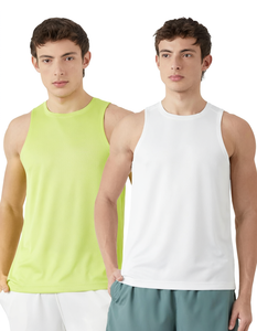 <b>Mens</b> Breathable Knitted Tank Top Sleeveless <b>Vest</b> <b>Sports</b> Training Gym Wear Lightweight Casual Athletic Shirt Bulk Wholesale - Product Image 1