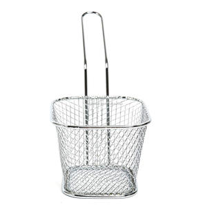 Keuken Metalen Roestvrijstalen Friteuse Manden Vierkante Kip Frituur Friteuse Pasta Mand Met Handvat - Product Image 2