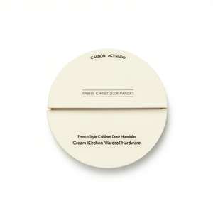 French Style <b>Cabinet</b> Door Handles Cream Semi Circular Modern Kitchen Wardrobe Hardware - Product Image 1