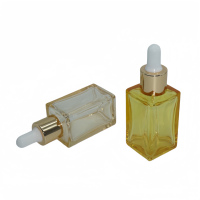 Bouteille d'huile essentielle de soufflage en plastique de luxe à paroi épaisse à fond épais de 30ml