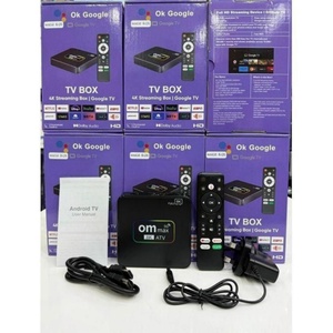 OM MAX 4K Android TV Box de Alta Calidad, Versión Android 14 Actualizada, Reproductor Multimedia de 8+128GB - Product Image 1