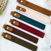 YY Vente en gros de marque-pages en cuir PU personnalisés, marque-pages élégants avec boîte cadeau, marque-pages personnalisés élégants pour les amoureux des livres