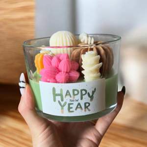 Vela Aromática Artesanal LANJO de Cera de Soya Orgánica con Aroma a Cactus y Suculentas para Decoración del Hogar, Acción de Gracias y Navidad - Product Image 6