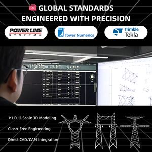 Torre <span class=keywords><strong>de</strong></span> <span class=keywords><strong>Telecomunicaciones</strong></span> Monopolar <span class=keywords><strong>de</strong></span> Acero Estructural <span class=keywords><strong>de</strong></span> Alta Resistencia Galvanizado en Caliente, Compatible con ANSI/TIA-222-G/H, <span class=keywords><strong>Antena</strong></span> Circular - Product Image 6