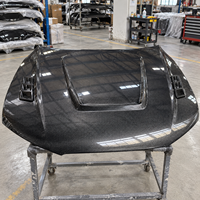 Capot moteur en fibre de carbone compatible avec Audi A7 S7 C8 2020-2022, pièce de mise à niveau extérieure en carbone noir à visser