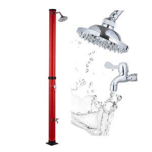 <span class=keywords><strong>Douche</strong></span> <span class=keywords><strong>solaire</strong></span> de camping de jardin en plein air de forme ronde <span class=keywords><strong>rouge</strong></span> Offre Spéciale de 20L avec lave-pieds pour la plage, la piscine et le jardin - Product Image 6