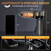 Penyedot Debu Mobil Nirkabel 3 in 1 Otomatis dengan Baterai 6000mAh, Daya Hisap 18000Pa, Portabel, dan Tanpa Kabel