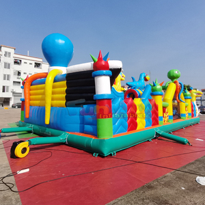 Parc de jeux gonflables géant pour enfants, parc d'attractions extérieur, animaux du pays des merveilles, ville gonflable amusante - Product Image 6