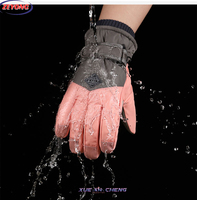 Guantes de Esquí Impermeables y Cortavientos para Hombre y Mujer, para Invierno, Snowboard, Poliéster, Dedos Completos