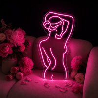 Enseigne néon LED personnalisée en forme de silhouette féminine sexy, rose, pour publicité murale, décoration de parc, bar, club, maison, salon de beauté, étanche IP65