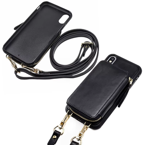 Nouvelle mode, étui de téléphone en cuir véritable, porte-cartes, sangle bandoulière pour / <span class=keywords><strong>X</strong></span>/XS - Design de luxe, fabricant Aarons - Product Image 3