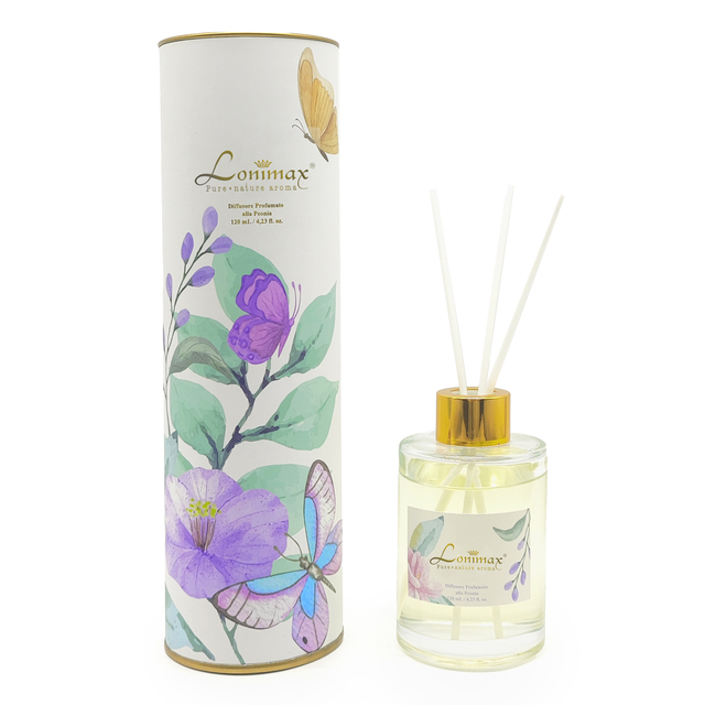 120ml Hot Sale Reed Diffuser Set with Fresh Lasting Luxury Scent for Home Aromatherapy and Bedroom/Living Room Decor