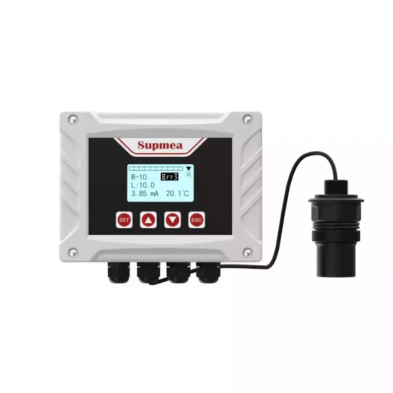 Wall-mounted split industrial rs485 ultrasonic water level sensor level gauge transmitter for water