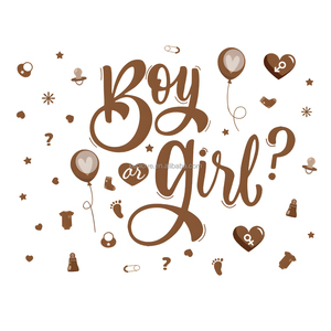 Ragazzo o ragazza Slogan inglese oro adesivi <span class=keywords><strong>murali</strong></span> Baby Room bambino rivelare festa decorazione carta da parati autoadesiva PVC adesivi <span class=keywords><strong>murali</strong></span> - Product Image 6