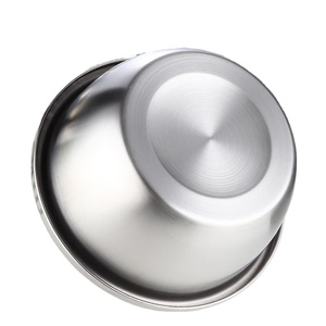 大きなSS食品容器を洗浄するための厚いステンレス鋼サラダ混合ボウル深い盆地 - Product Image 4