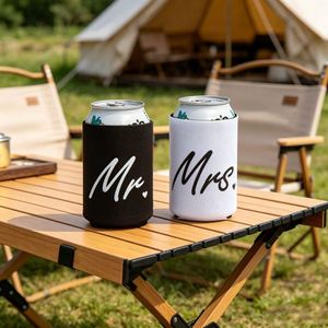 Custom Logo 12oz Neoprene Can Cooler Insulated <b>Beer</b> Sleeve for Wine Bottle Holder Wedding Party Favor - Product Image 4