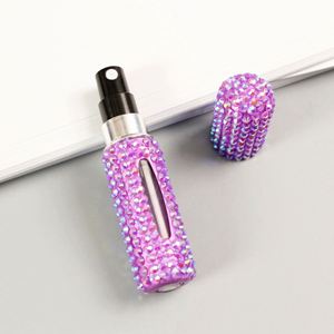 Portable 5Ml <b>Mini</b> Refillable Perfume Atomizer Travel Aluminum Case Shiny Glass <b>Bottles</b> for Personal Care - Product Image 5