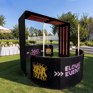 Cabina de Fotos <span class=keywords><strong>360</strong></span> con Luces LED, Cabina de <span class=keywords><strong>Video</strong></span> para Bodas, Eventos, <span class=keywords><strong>Alquiler</strong></span> para Fiestas, con Logotipo Personalizado - Product Image 1