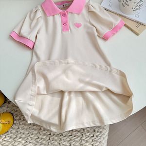 Nouvelle Collection 2025 – Robe Polo en Coton de Haute Qualité pour Filles, Manches Bouffantes, Tailles 6-7 Ans, Idéale pour le Printemps – Vente en Gros - Product Image 6