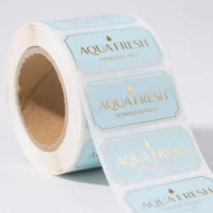 Tùy chỉnh cá nhân lá vàng đóng dấu không thấm nước dính nhãn dán với in kỹ thuật số cho nến thủ công và Mỹ phẩm sử dụng - Product Image 1