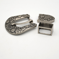 Boucle de ceinture occidentale Cloxy de 25 mm pour l'artisanat du cuir, ensemble de boucles de ceinture en métal, 3 pièces, boucle de ceinture pour femmes de 25 mm