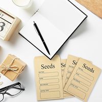 Petite mini enveloppe de paquet en papier kraft brun écologique imprimable auto-scellante personnalisée pour économie de semences de pièces de monnaie ou de petites pièces