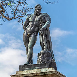 <span class=keywords><strong>Estatua</strong></span> de Hércules de Bronce de Tamaño Real, Escultura Griega Clásica Famosa, Hombre Desnudo Griego Desnudo Hecho a Medida - Product Image 6