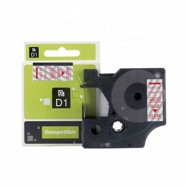 Yelbes Hotsale Label Ribbons Black on White Compatible Label Tapes for DYMO Brother Label Printers