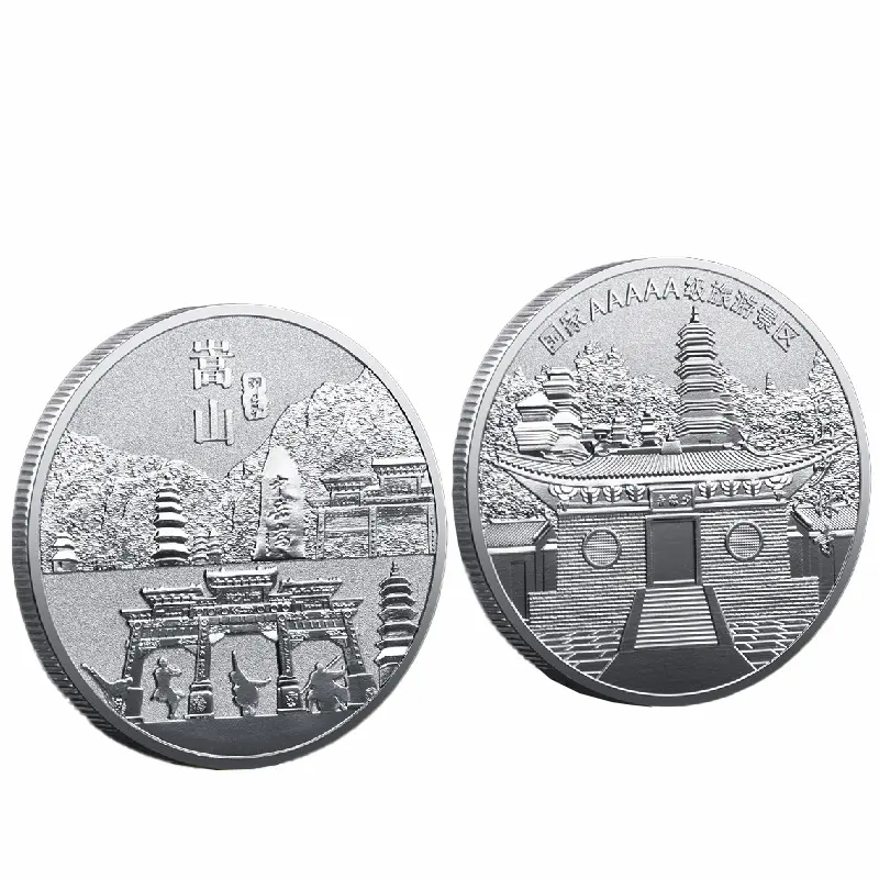 अपने चुनौती सिक्के को अनुकूलित करें अद्वितीय पर्यटन स्मारक सिक्के जिंक मिश्र धातु 3डी मुद्रांकित स्मारक सिक्का धातु शिल्प