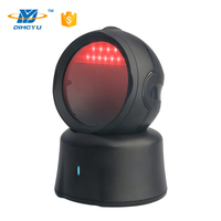 Lector de código de barras de escritorio omnidireccional 1D 2D Plataforma de escaneo de código QR Interfaz BT Fuente de luz CMOS Producto en stock