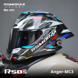 RSMORAX 男女兼用 R50Spro レーシングヘルメット「ブルームス」デザイン フルフェイス・オープンフェイス キッズ用 バイクヘルメット ABS素材 新品 - Product Image 6