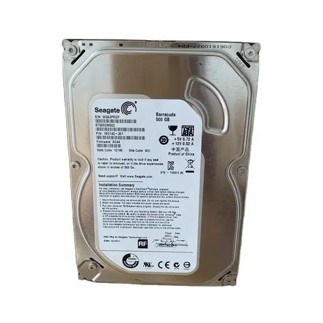 Competitive price refurbished 3.5inch slim seagate sata hdd internal desktops hard disk 500gb