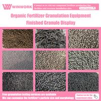 Granulateur WINWORK de style moderne pour la production d'engrais organique à partir de jacinthe d'eau, haute capacité 1-22t/h