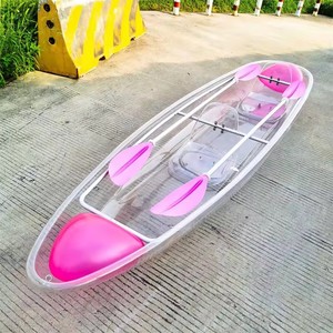 Kayak Double Siège Kayak Transparent Océan Transparent Polycarbonate Kayak Double <span class=keywords><strong>2</strong></span> Personnes Transparent Pc Bateau Sports Nautiques - Product Image 4