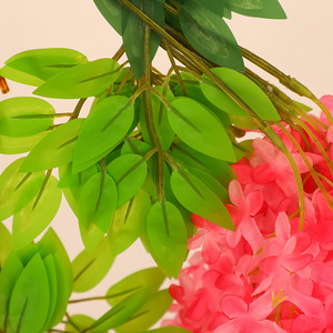 Fleurs artificielles en soie simulées, couleur lilas, pour décoration de mariage, décoration de la maison, art floral suspendu au plafond - Product Image 3